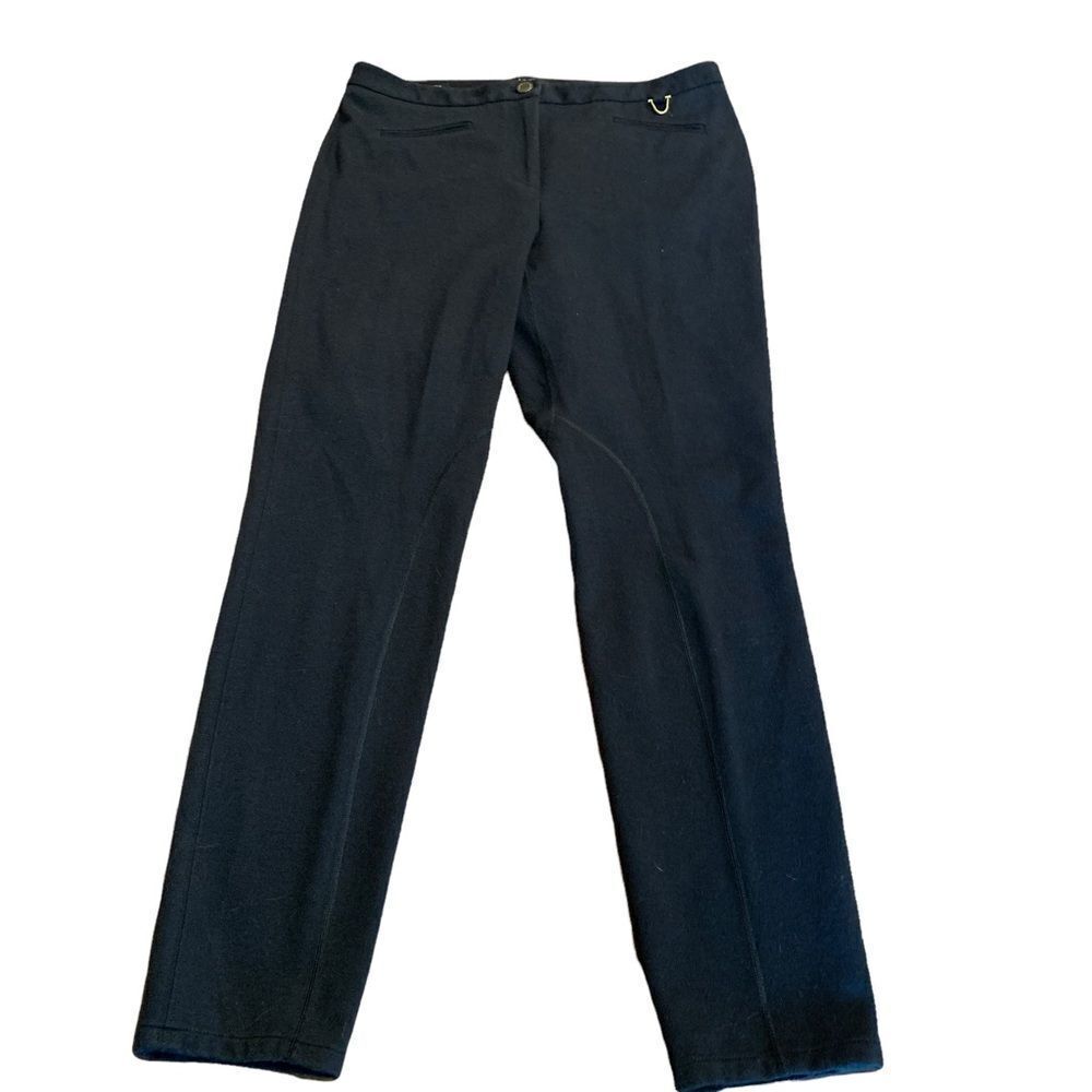 Talbots Black Dalton Riding Pants Stretch 8
